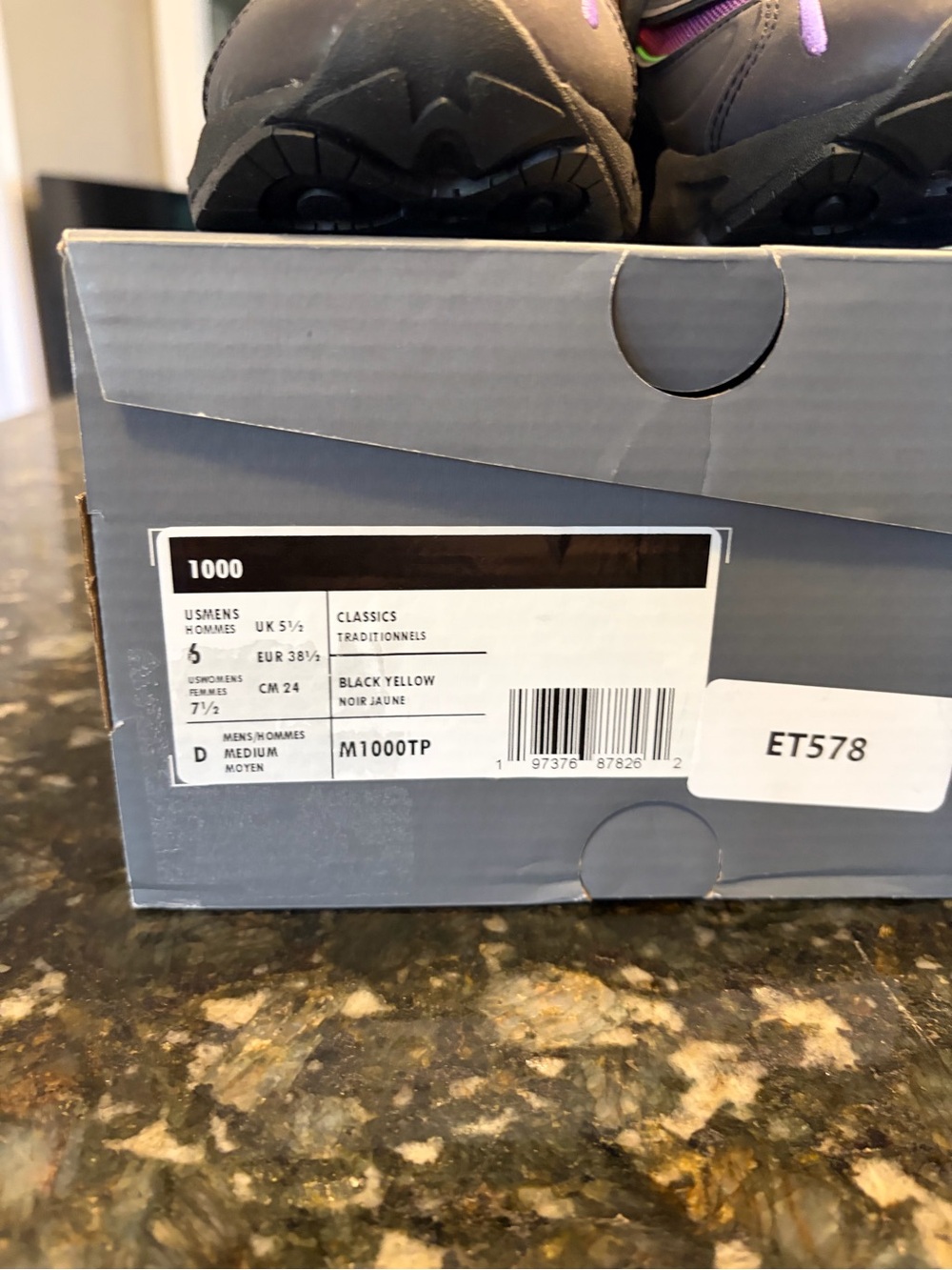 New Balance 1000 M1000TP Black Multi Men’s 6 Women’s 7.5 New With Box - Picture 8 of 8